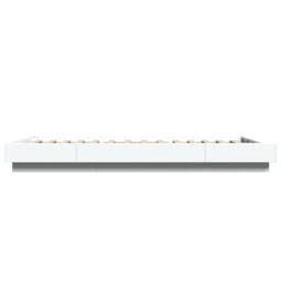 Berkfield Home Bed Frame with LED Lights without Mattress White 90x200cm - Size: 90x200 cm - thumbnail 6