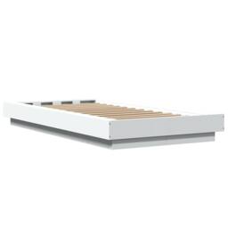 Berkfield Home Bed Frame with LED Lights without Mattress White 90x200cm - Size: 90x200 cm - thumbnail 7