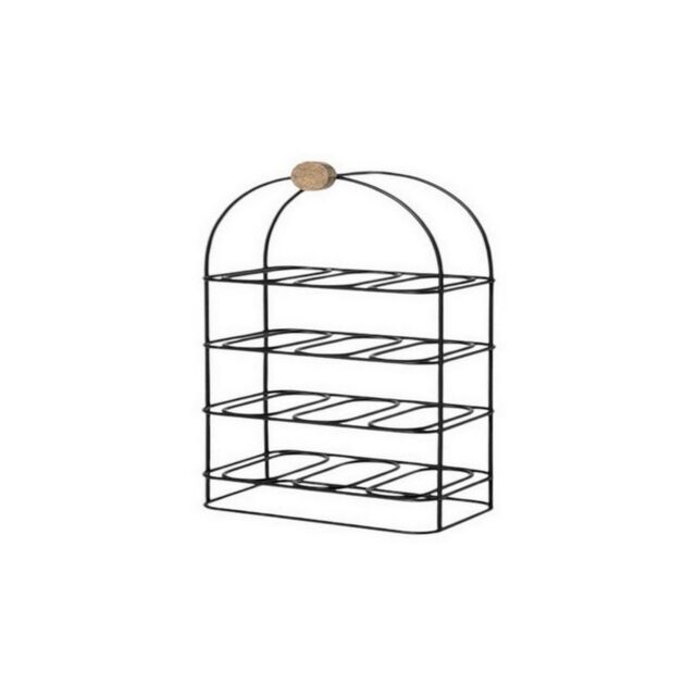 Minster 64cm - 12 Bottle Wine Rack - Cast Iron - L63 x W33 x H18 cm - Black - Size: 1 Pack - image 1