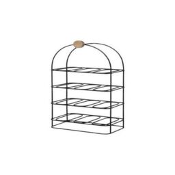 Minster 64cm - 12 Bottle Wine Rack - Cast Iron - L63 x W33 x H18 cm - Black - Size: 1 Pack - thumbnail 1