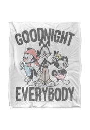 Warner Brothers Animaniacs 152x127cm The Siblings Silky Touch Super Soft Throw Blanket in White - Size: 152x127 cm - thumbnail 1