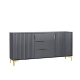 Mex Furniture LTD Sideboard Tide Crest 140cm - Dark Grey & Gold - thumbnail 6