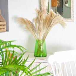 Nicola Spring Jebel Repurposed Glass Vase - 3.5 Litre in Green - thumbnail 4