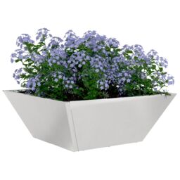 Berkfield Home Garden Bowl Planters 5 pcs 40x40x15 cm Stainless Steel in Silver - Size: 40 x 40 x 15 cm - thumbnail 3