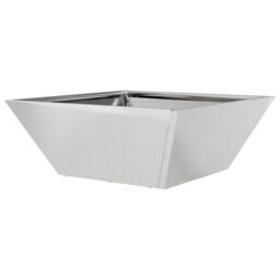 Berkfield Home Garden Bowl Planters 5 pcs 40x40x15 cm Stainless Steel in Silver - Size: 40 x 40 x 15 cm - thumbnail 8