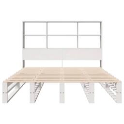 Berkfield Home Decorative Bookcase Bed without Mattress White 160x200 cm Solid Wood - thumbnail 4