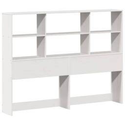 Berkfield Home Decorative Bookcase Bed without Mattress White 160x200 cm Solid Wood - thumbnail 6