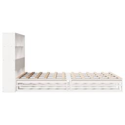 Berkfield Home Decorative Bookcase Bed without Mattress White 160x200 cm Solid Wood - thumbnail 7