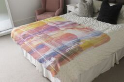 Benjamin Tate Design Shades Of Glam Blanket in Natural - Size: 120 cm x 150 cm - thumbnail 3