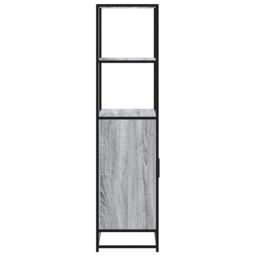 Berkfield Home Highboard Grey Sonoma 68x35x139 cm Engineered Wood & Metal - Size: 68 x 35 x 139 cm - thumbnail 5