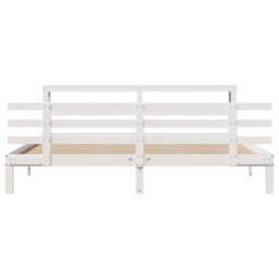 Berkfield Home Bed Frame with Headboard without Mattress White 200x200 cm - thumbnail 5