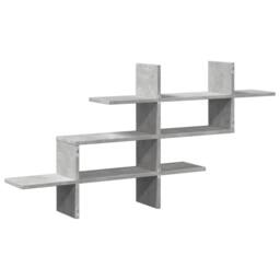 Berkfield Home Wall Shelf Concrete Grey 124.5x18x60.5 cm Engineered Wood - thumbnail 6