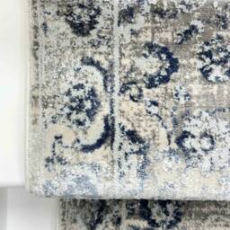 runrug Stair Runner Carpet - Soft & Comfortable, 0.43 Inch - 'Castilla' in Pale Grey - Size: 66 cm x 690 cm - thumbnail 2