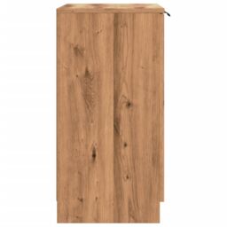 Berkfield Home Shoe Cabinet Artisian Oak 59x35x70 cm Engineered Wood in Brown - Size: 59 x 35 x 70 cm - thumbnail 6
