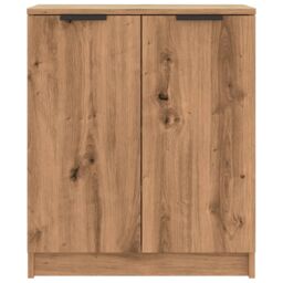 Berkfield Home Shoe Cabinet Artisian Oak 59x35x70 cm Engineered Wood in Brown - Size: 59 x 35 x 70 cm - thumbnail 4