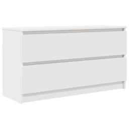 Berkfield Home TV Cabinet White 100x35x54 cm Engineered Wood - Size: 100 x 35 x 54 cm - thumbnail 1