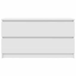 Berkfield Home TV Cabinet White 100x35x54 cm Engineered Wood - Size: 100 x 35 x 54 cm - thumbnail 6