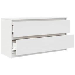 Berkfield Home TV Cabinet White 100x35x54 cm Engineered Wood - Size: 100 x 35 x 54 cm - thumbnail 5