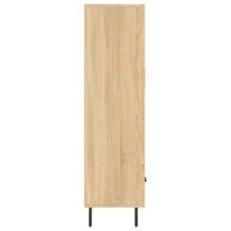 Berkfield Home Highboard Sonoma Oak 69.5x31x115 cm Engineered Wood in Light Tan - thumbnail 7