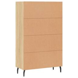 Berkfield Home Highboard Sonoma Oak 69.5x31x115 cm Engineered Wood in Light Tan - thumbnail 8