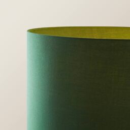 ValueLights Victoria Light Wood Traditional Stem Floor Lamp with Fabric Drum Shade in Green - thumbnail 4