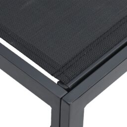 Berkfield Home Garden Sofa Set 8 pcs Black 283 x 283 x 71 cm Aluminium - thumbnail 6