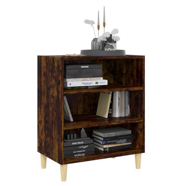 Berkfield Home Sideboard Smoked Oak 57x35x70 cm Engineered Wood in Brown - Size: 57 x 35 x 70 cm - image 1