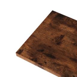 Levede Side End Table Industrial 3 Tier Wooden Oxford Storage Basket in Brown - thumbnail 5