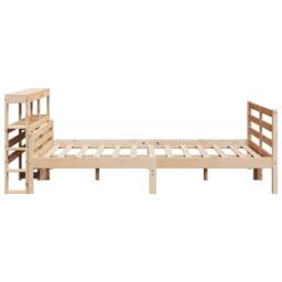 Berkfield Home Bed Frame with Headboard without Mattress 140x200 cm in Brown - thumbnail 5