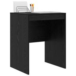 Berkfield Home Elegant Writing Desk Black oak Engineered wood 60 x 50 x 76 cm