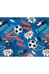 Origin Murals Graphic Pixel Footballs Wall Mural in Blue - Size: W350 cm x H280 cm - thumbnail 2