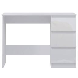 SPETLEK 3 Drawers Dressing Table Desk Home Office Bedroom White - thumbnail 3