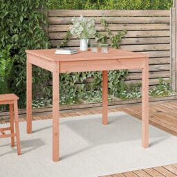 Berkfield Home Garden Table 82.5x82.5x76 cm Solid Wood Douglas in Brown - thumbnail 1