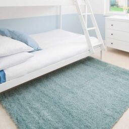 Kukoon Duck Egg Blue Super Soft Shaggy Rug - Size: 160 cm x 230 cm - thumbnail 2