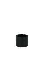 KDMD Hortus Sofia Glossy Black Ceramic Pot 7cm 5 Pack