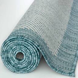THE RUGS Outdoor Indoor Aqua Bordered Rug Weatherproof Jet Washable - Size: 160 cm x 230 cm - thumbnail 6