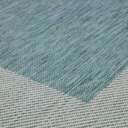 THE RUGS Outdoor Indoor Aqua Bordered Rug Weatherproof Jet Washable - Size: 160 cm x 230 cm - thumbnail 3