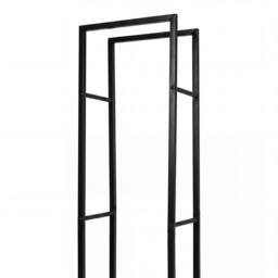 Levede Log Stores Outdoor Wood Storage Basket Iron Firewood Rack, Black - thumbnail 6