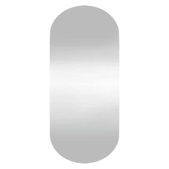 Berkfield Home Wall Mirror 40x90 cm Glass Oval in Silver - image 1