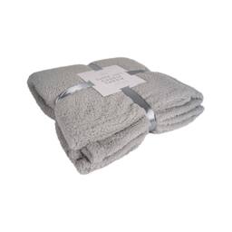 Voltico Super Soft Cuddle Throw 130 x 180cm - Soft Sofa & Bed Blanket in Light Grey - Size: 130 cm x 180 cm - thumbnail 6
