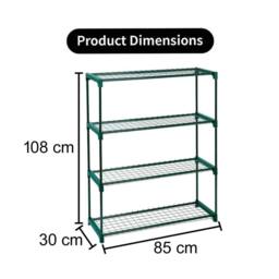 Havendro 4-Tier Garden Plant Flower Storage Rack in Dark Green - thumbnail 2