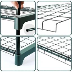 Havendro 4-Tier Garden Plant Flower Storage Rack in Dark Green - thumbnail 4