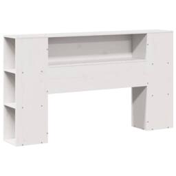 Berkfield Home Bookcase Bed without Mattress White 140x200cm Solid Wood Pine - Size: 140x200 cm - thumbnail 6