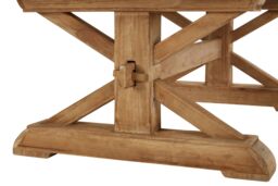 Orsina Traditional Wooden Coffee Table, Rustic Coffee Table, Natural Wood Coffee Table, Traditional Coffee Table - thumbnail 5