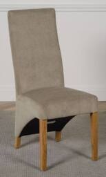 Thats Furniture Hampton 120-160cm Oak Extending Dining Table & 4 Lola Fabric Chairs in Grey - thumbnail 6