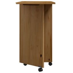 Berkfield Home Rolling Cabinet with Desk MOSS Honey Brown Solid Wood Pine - thumbnail 5