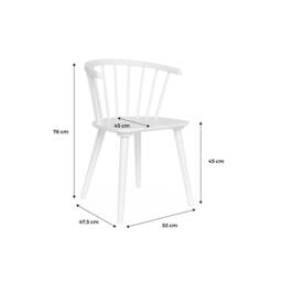 sweeek Pair of chairs in walnut wood & plywood in Beige - thumbnail 5