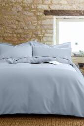 CHRISTY Pure Cotton Percale Duvet Cover Sets in Pale Blue - Size: Single - thumbnail 2