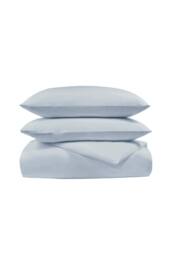 CHRISTY Pure Cotton Percale Duvet Cover Sets in Pale Blue - Size: Single - thumbnail 4