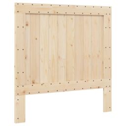 Berkfield Home Bed Frame without Mattress with Headboard 100x200 cm Solid Wood in Brown - thumbnail 6